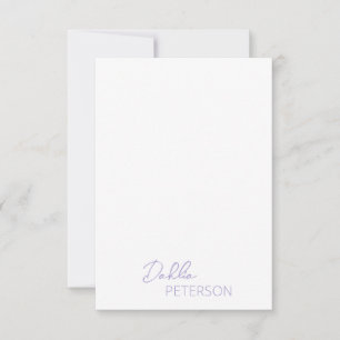 Tarjeta Pequeña Nombre simple y elegante moderno