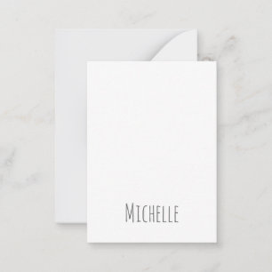 Tarjeta Pequeña Nombre único clásico profesional simple