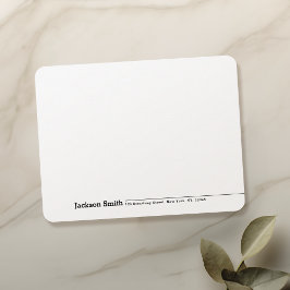 Tarjeta Pequeña Nombro Minimalista moderno Stationery personalizad