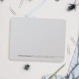 Tarjeta Pequeña Nombro Minimalista moderno Stationery personalizad
