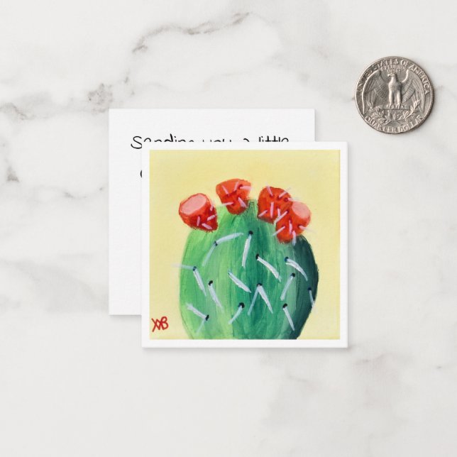 Tarjeta Pequeña Nopal de Castilla (Anverso/Reverso In Situ)