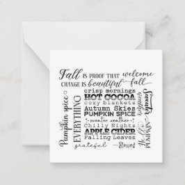 Tarjeta Pequeña Note Card