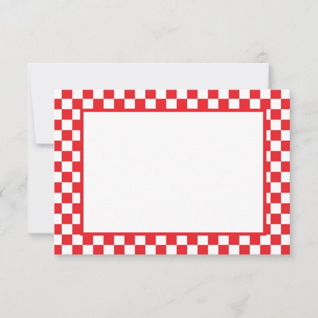 Tarjeta Pequeña Note Card-Checkers (Anverso)