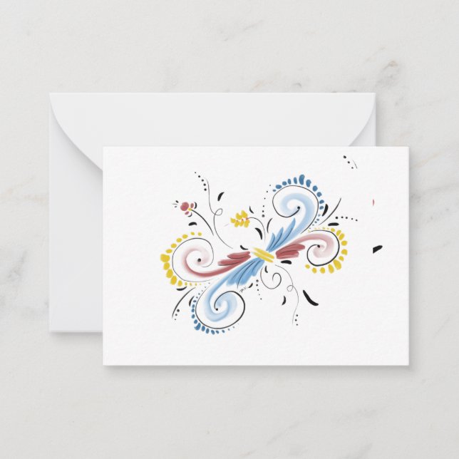 Tarjeta Pequeña Notecard en blanco (Anverso)