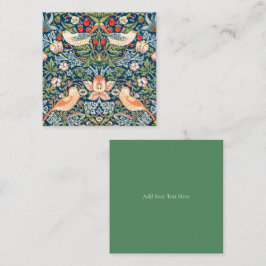 TARJETA PEQUEÑA NOTECARD FLAT : WILLIAM MORRIS STRAWBERRY THIEVES