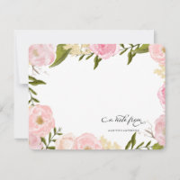Notecard personalizado FLORAL ROMANCE