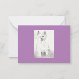 Tarjeta Pequeña Notecard plano