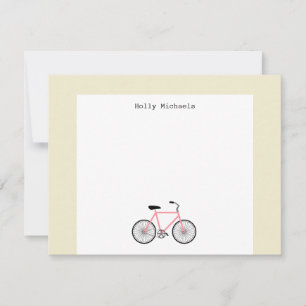 Tarjeta Pequeña Notecard plano personalizado bicicleta