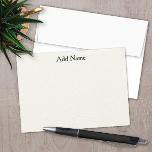 Tarjeta Pequeña Notecard social con nombre profesional