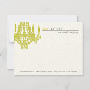 Tarjeta Pequeña Notecards de candelabro contemporáneo