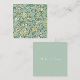 TARJETA PEQUEÑA NOTECARIO PLANO : WILLIAM MORRIS ; JASMINE