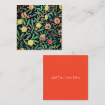 NOTECARIO PLANO : WILLIAM MORRIS ; POMEGRANADOS