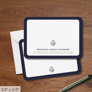 Tarjeta Pequeña Notecnológicos de la escala de justicia naval y or
