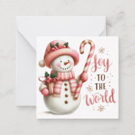 Tarjeta Pequeña Notelets de Navidades de corte