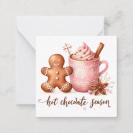 Tarjeta Pequeña Notelets de Navidades de corte