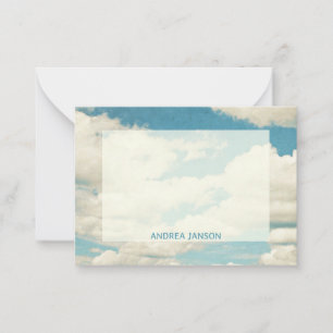 Tarjeta Pequeña Nube vintage