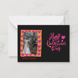 Tarjeta Pequeña Nuestra familia es una historia de amor de San Val