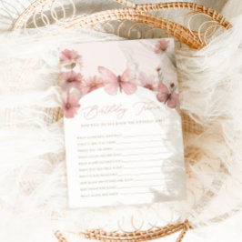 Tarjeta Pequeña Nuestra pequeña mariposa Chicas rosados