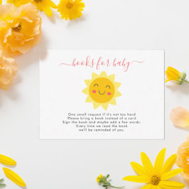 Tarjeta Pequeña Nuestro pequeño Sunshine Cute Sun Bots para Baby C