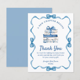 Tarjeta Pequeña nuevo capítulo comienza, libros de cinta azul grac