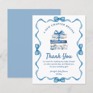 Tarjeta Pequeña nuevo capítulo comienza, libros de cinta azul grac