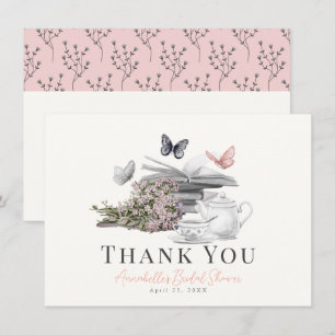 Tarjeta Pequeña Nuevo Capítulo Floral Rosa Ducha Bridal Gracias