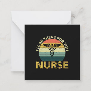 Tarjeta Pequeña Nurse Gift Estaré Allí Para Tu Enfermera