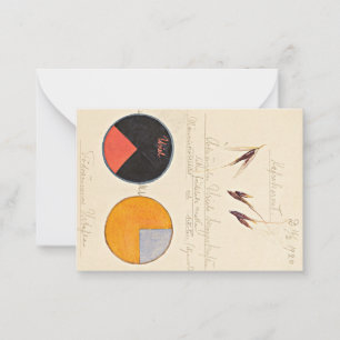 Tarjeta Pequeña Oats, 1920 por Hilma af Klint
