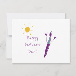 Tarjeta Pequeña Obra de arte de tu hijo para papá