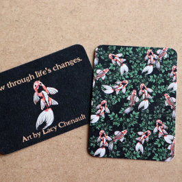 Tarjeta Pequeña Obras de arte de peces de Koi Pond