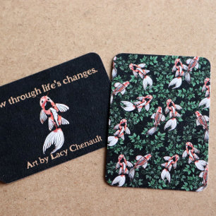 Tarjeta Pequeña Obras de arte de peces de Koi Pond