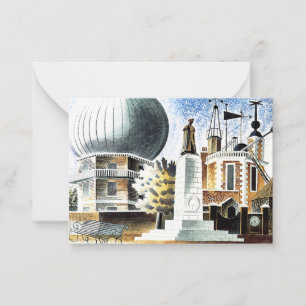 Tarjeta Pequeña Observatorio Ravilious - Greenwich