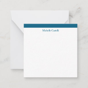 Tarjeta Pequeña Ocean Blue & White Professional Único Clásico