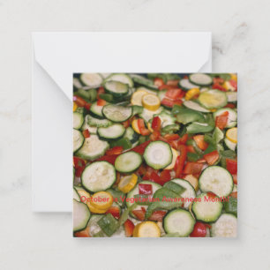 Tarjeta Pequeña ¡Octubre es el Mes de Conciencia Vegetaria!