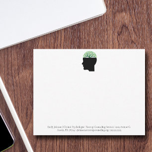 Tarjeta Pequeña Oficina de Psicología Árbol Consejero Personalizad