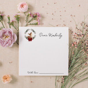 Tarjeta Pequeña Oh Deer Winter Greenery Baby Shower Time Capsule
