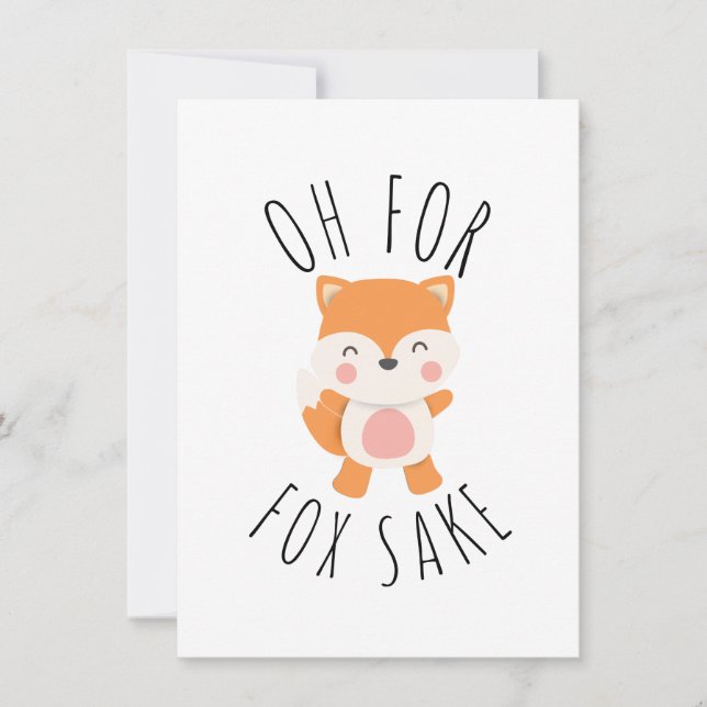 Tarjeta Pequeña Oh por Fox Sake (Anverso)