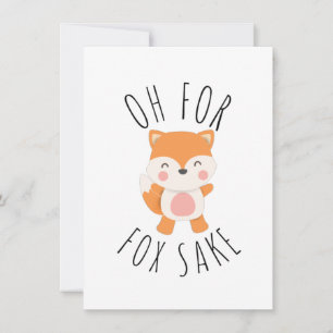 Tarjeta Pequeña Oh por Fox Sake