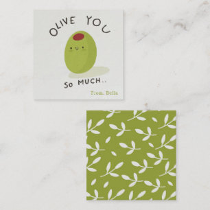 Tarjeta Pequeña Olive tanto niños Día de San Valentín de clase