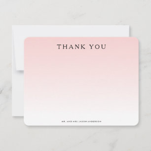 Tarjeta Pequeña OMBRE GRACIAS Notecard
