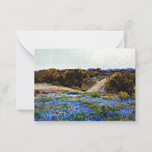 Tarjeta Pequeña Onderdonk - Bluebonnets a última hora de la tarde