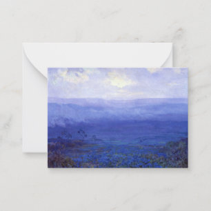 Tarjeta Pequeña Onderdonk - Bluebonnets en Texas, arte fino