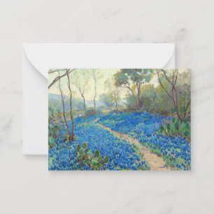 Tarjeta Pequeña Onderdonk - Una colina de Bluebonnets - Texas