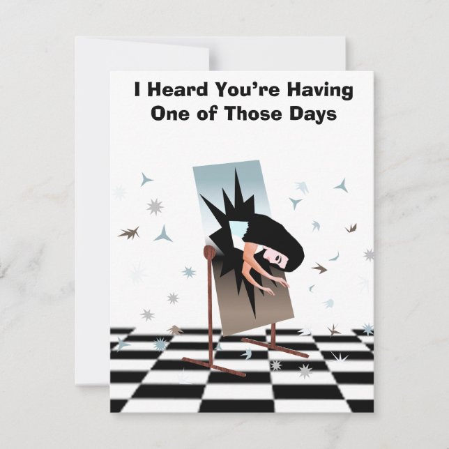 Tarjeta Pequeña One of Those Days Note Card (Anverso)