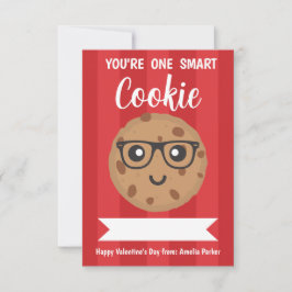 Tarjeta Pequeña One Smart Cookie - Kids Classroom Valentine's Day