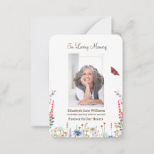 Oración conmemorativa fúnebre de flor silvestre y