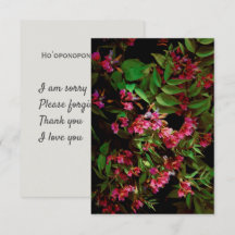 oración de Hoʻoponopono y foto floral botánica