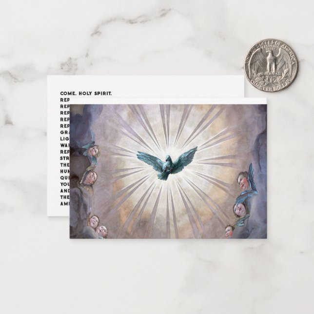 Tarjeta Pequeña Oración del Espíritu Santo (Anverso/Reverso In Situ)