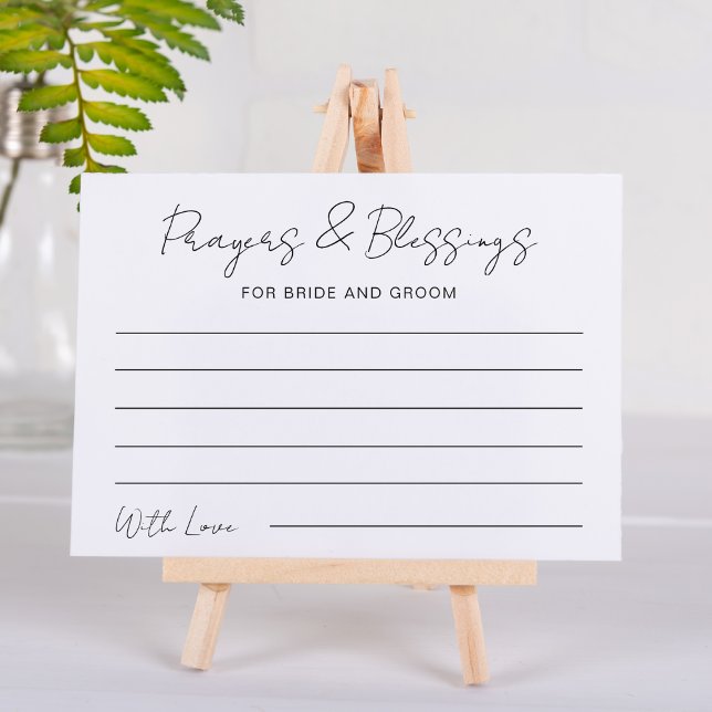 Tarjeta Pequeña Oraciones y bendiciones para Boda de Novia y Groom (Subido por el creador)