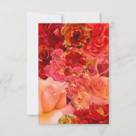 Tarjeta Pequeña Orange Rose Collage